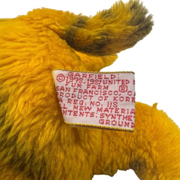 Vintage Garfield Plush Stuffed Animal With Plastic Eyes9 in Jim Davis 1981 - Picture 4 of 4